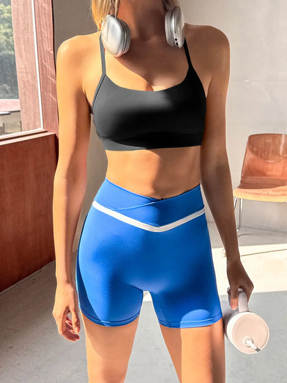 Padded Wireless Sports Bra – Y-Back Scoop Neck for Low-Impact Workouts